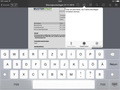 Bildschirmfoto der iRICH-App mit geöffnetem Menü „Geteilte Notizen“