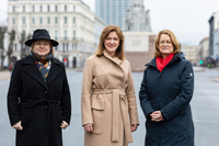 Jana Simanovska, Zanda Kalnina-Lukaševica und Antje Grotheer