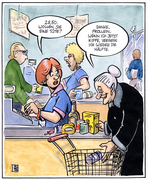 Karikatur von Harm Bengen.