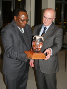 Präsident Weber und Chairman Mahlangu
