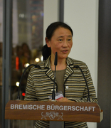 Prof. Zhang Jianping, Direktorin des Bremer Konfuzius-Instituts Fotografie der Direktorin des Bremer Konfuzius-Instituts, Prof. Zhang Jianping