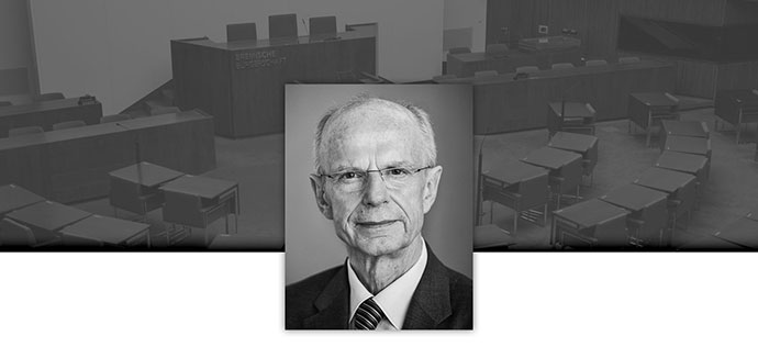 Fotografie des verstorbenen Bürgerschaftspräsident Christian Weber